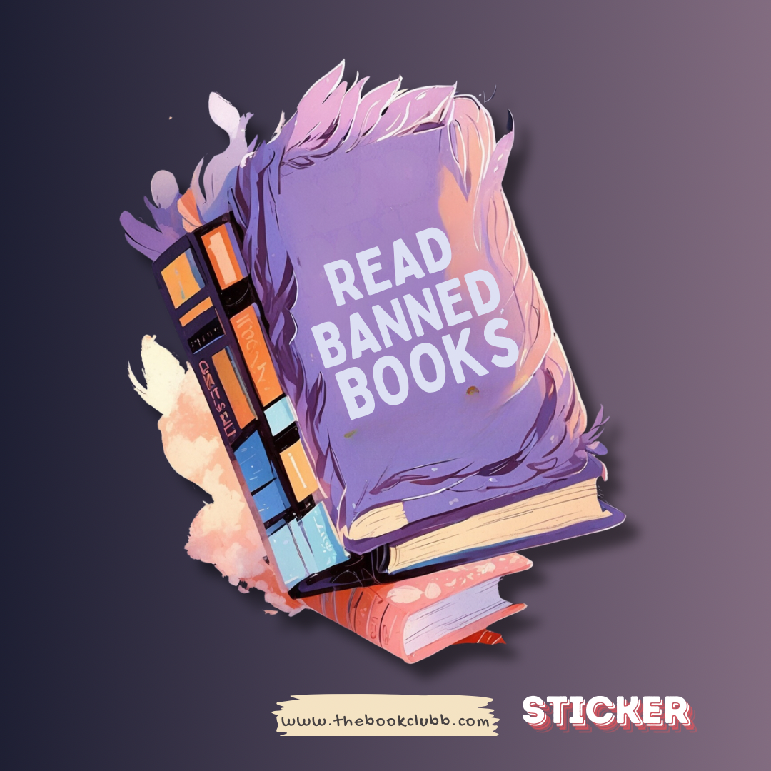 Read banned books sticker