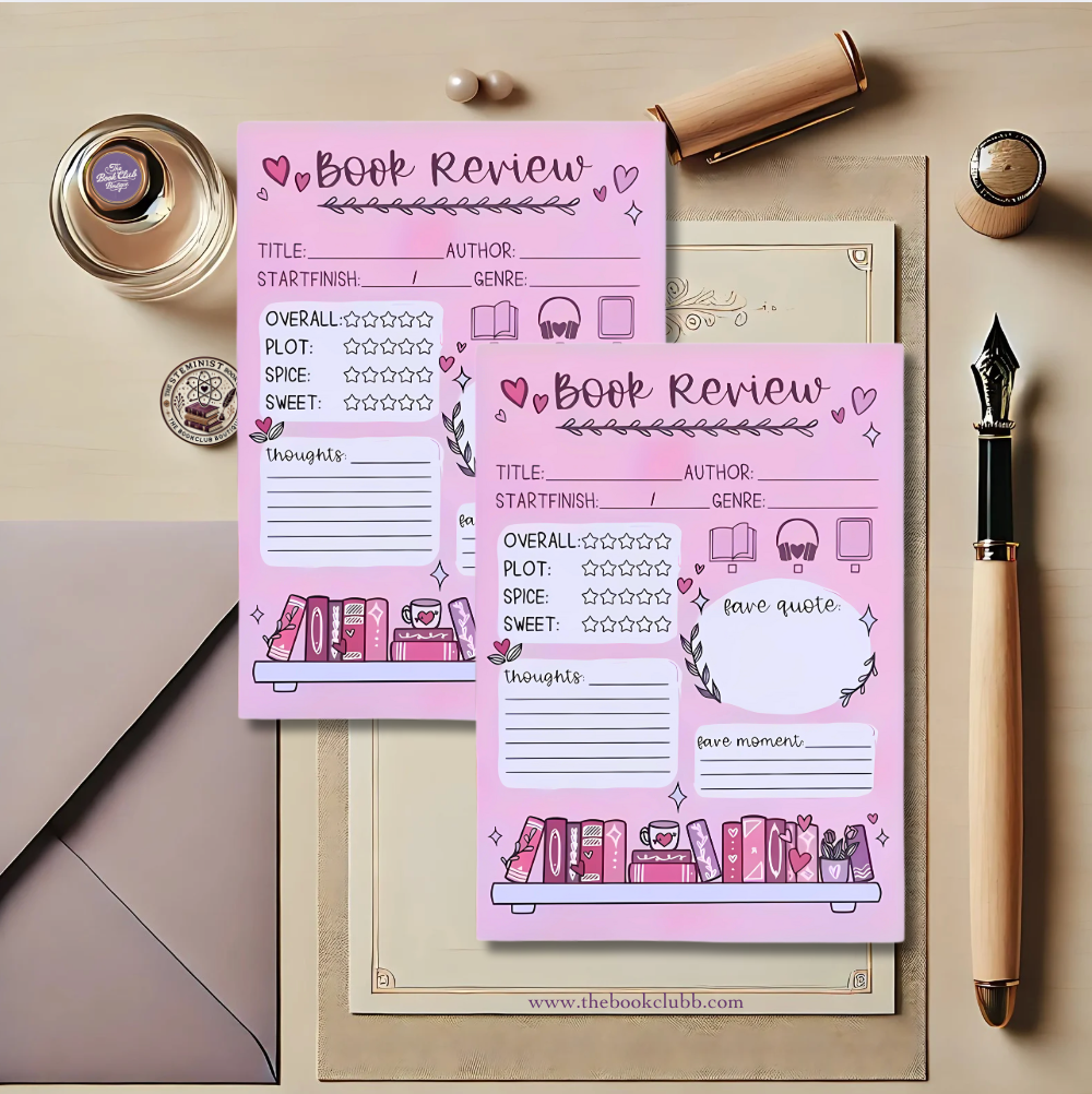 Book Review Sticky notes for book lovers