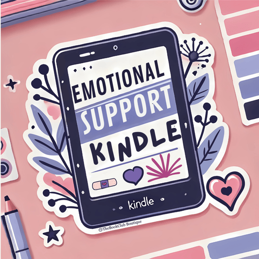 emotional support kindle book sticker