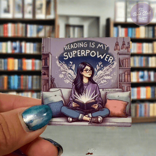 reading is  my superpower book sticker